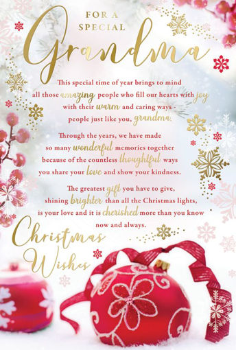 Picture of SPECIAL GRANDMA CHRISTMAS CARD